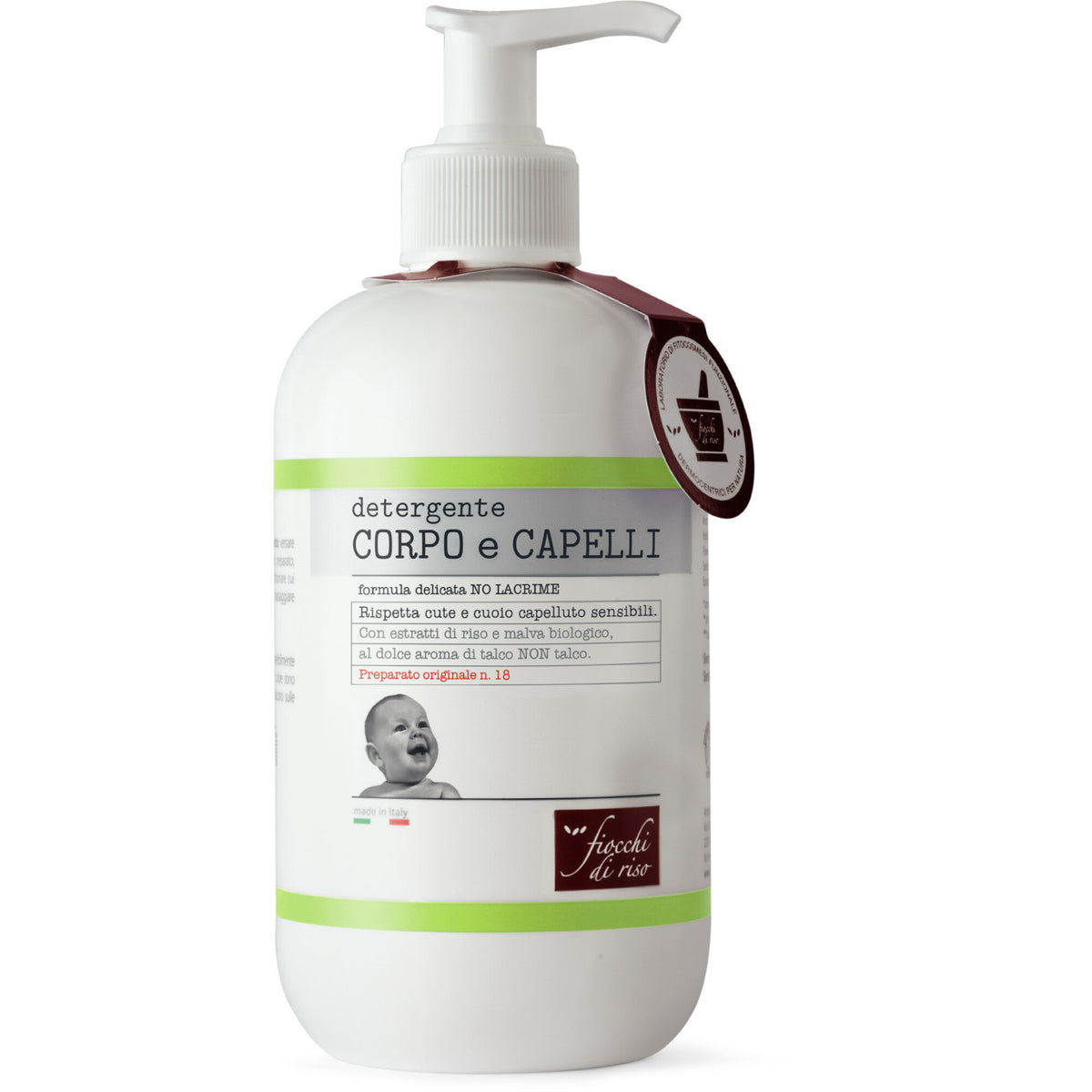 Fiocchi Di Riso detergente corpo e capelli talco 400ml-2