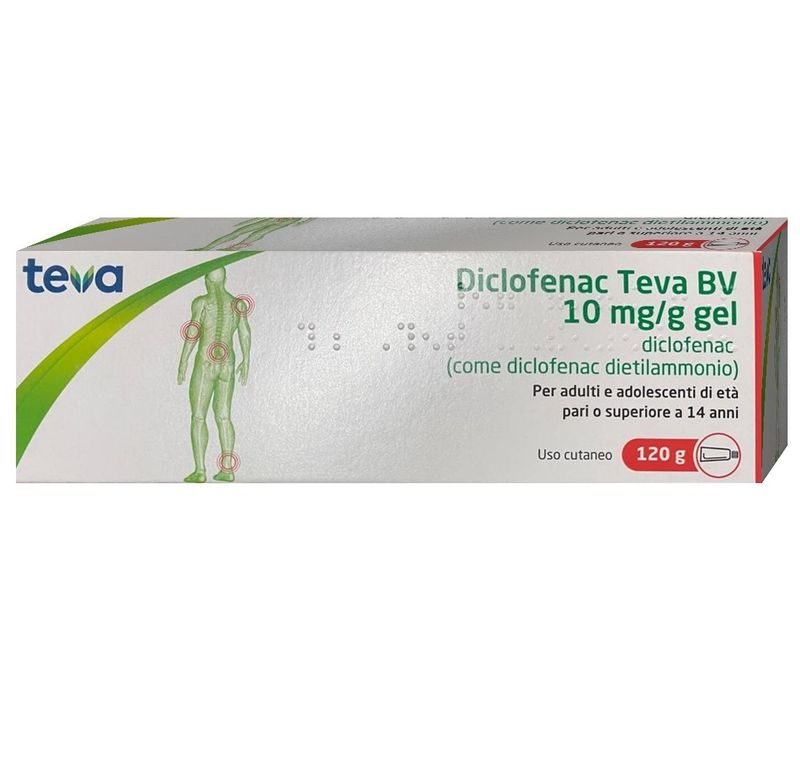 Diclofenac Teva Gel Dermatologico 60g 10mg/G-1