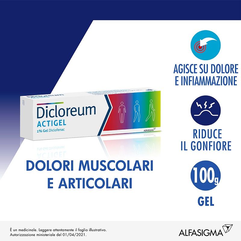 Dicloreum Actigel 1% Gel 100g-1