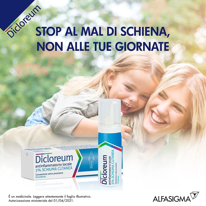 Dicloreum Antinfiammatorio Locale 3% Schiuma 50g-5