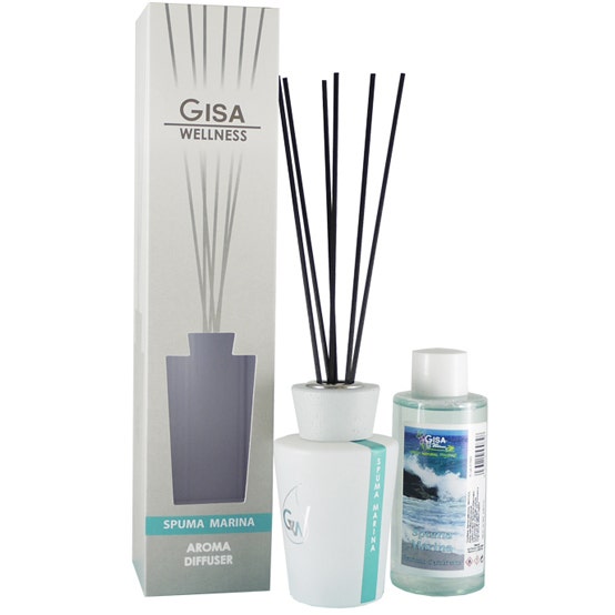 Diffusore Bastoncini Linea White Spuma Marina-1