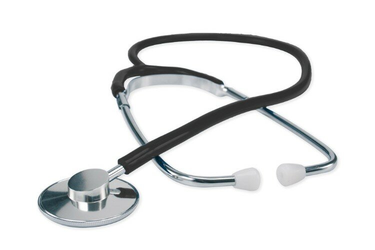 Fonendoscopio Con Testa Alluminio Nero DM130N-2