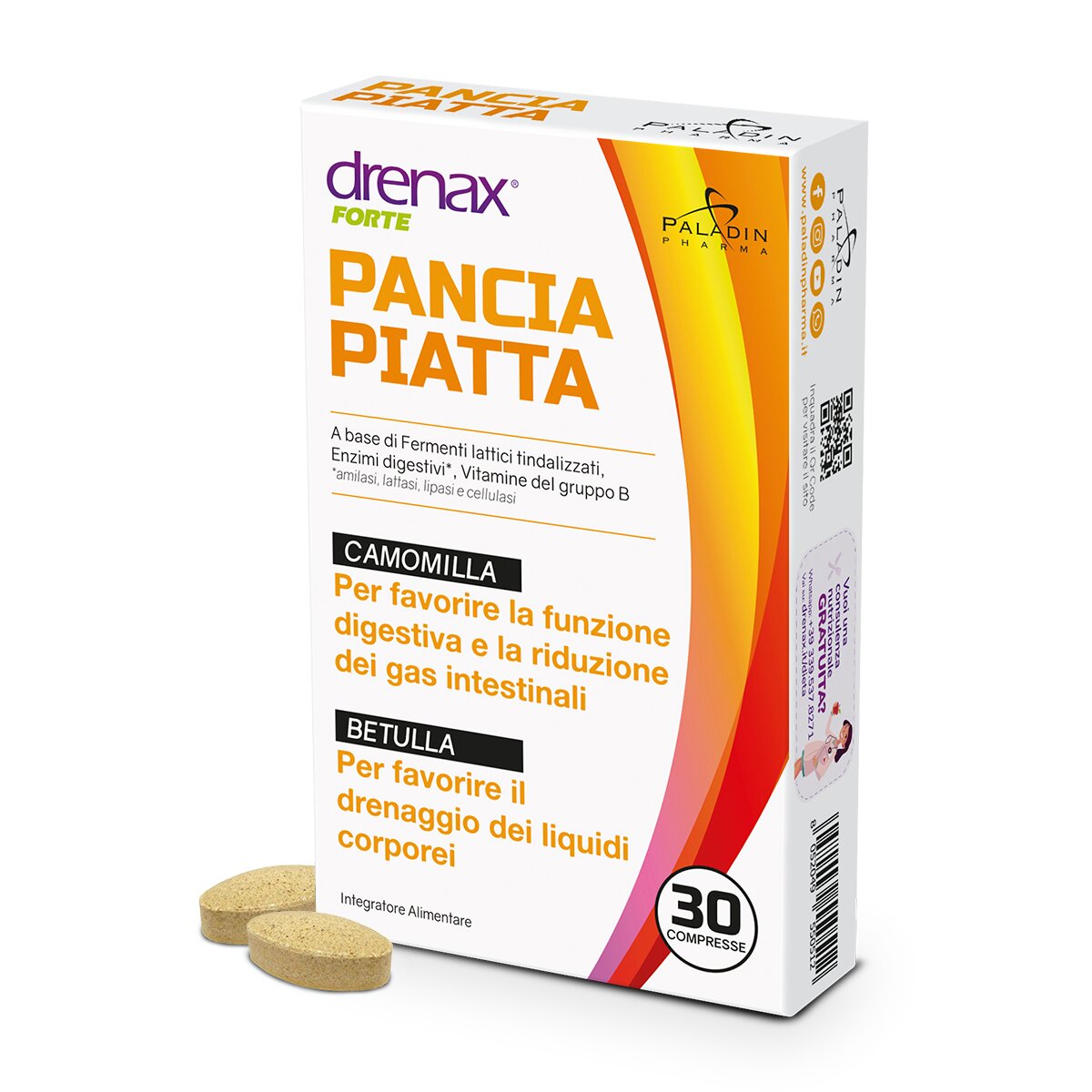Drenax PANCIA Piatta Forte 30 compresse-2