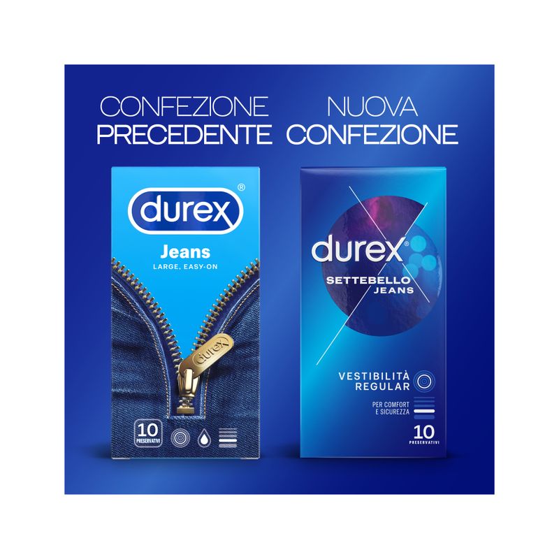 Durex Settebello Jeans Profilattico 12 Pezzi-3