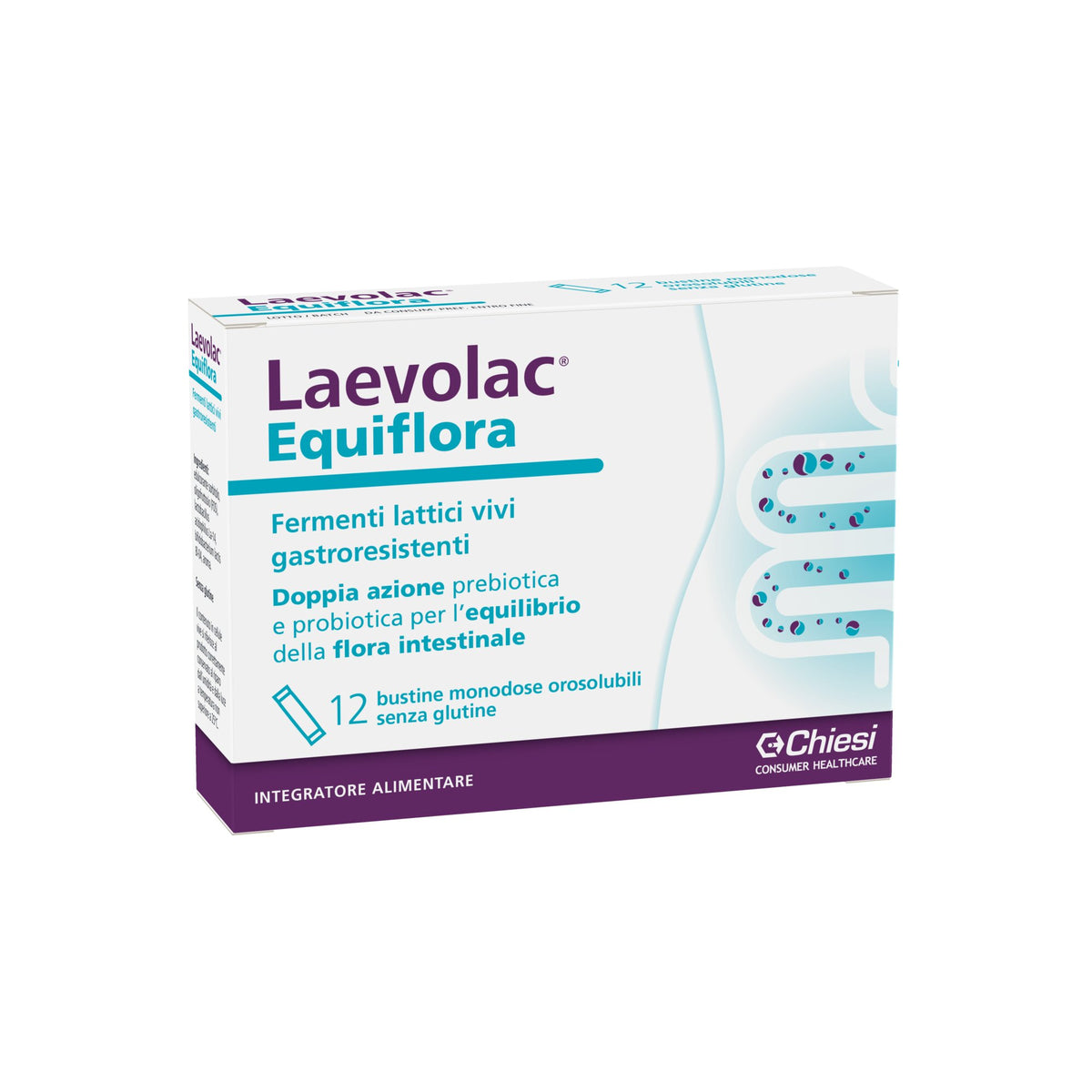 Laevolac Equiflora per l'equilibrio della flora intestinale 12 bustine-2