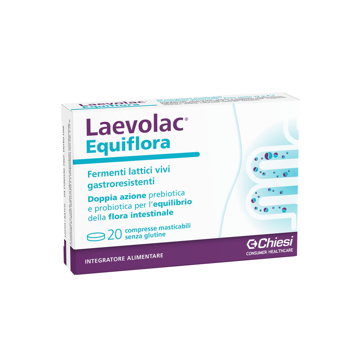 Laevolac Equiflora fermenti lattici vivi gastroresistenti 20 compresse-2