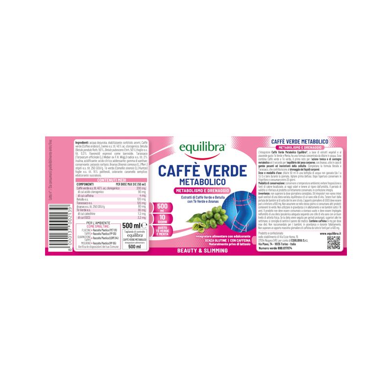 Equilibra Caffè Verde Metabolismo 500ml-2