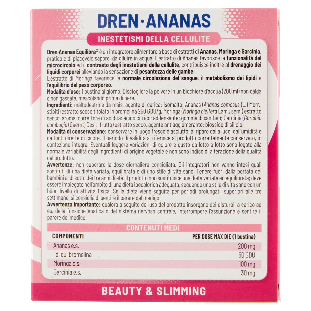 Equilibra Dren-Ananas integratore alimentare 14 bustine monodose-2