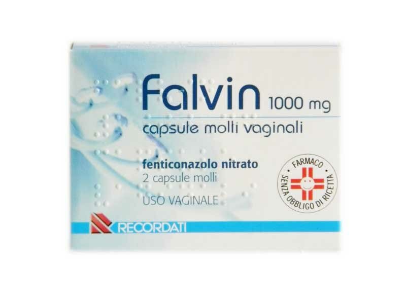 Recordati Falvin 1000mg 2 capsule vaginali molli-2