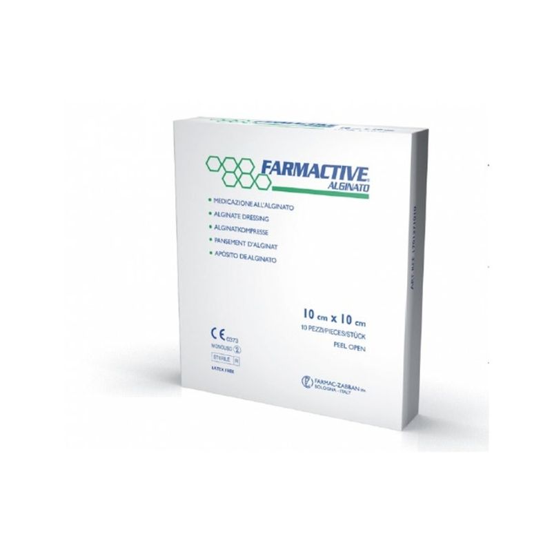 Farmactive Alginato 10x10cm 10 Pezzi-1