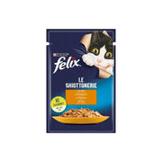 Purina Felix Le Ghiottonerie Gusto Pollo Cibo Umido Gatti Adulti Busta 85g-1