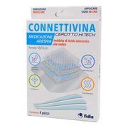 Connettivina Cerotto Hitech Medicazione Adesiva Con Acido Ialuronico 10x10cm 4 Pezzi-1