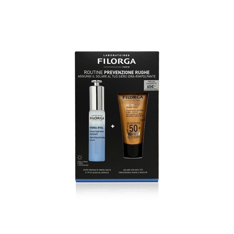 Filorga Cofanetto Bronze Anti-Età Hydra Hyal Siero 30ml + Uv-Bronze Solare SPF50+ 40ml-3
