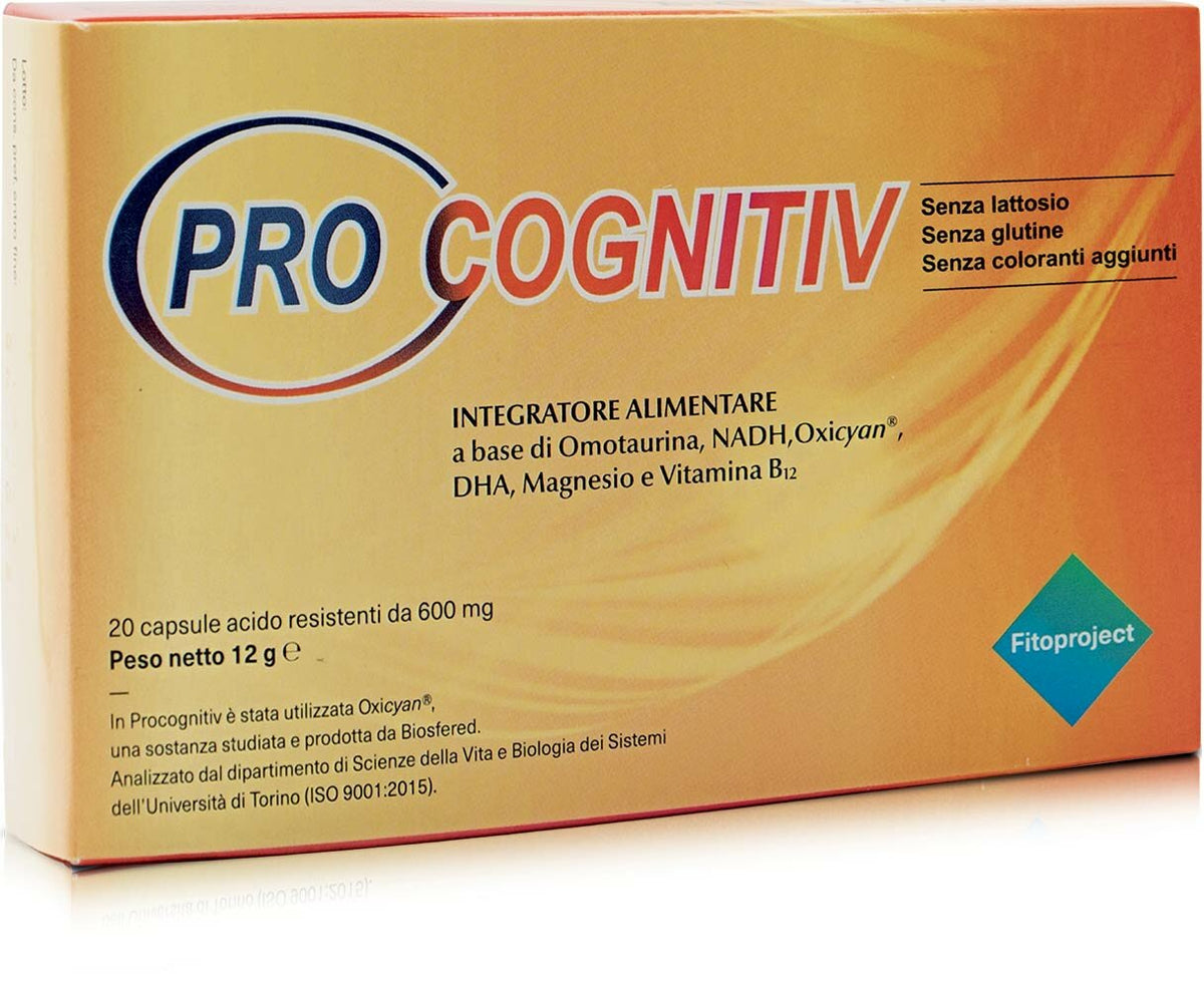 Pro Cognitiv normale funzione cerebrale 20 capsule acidoresistenti-2
