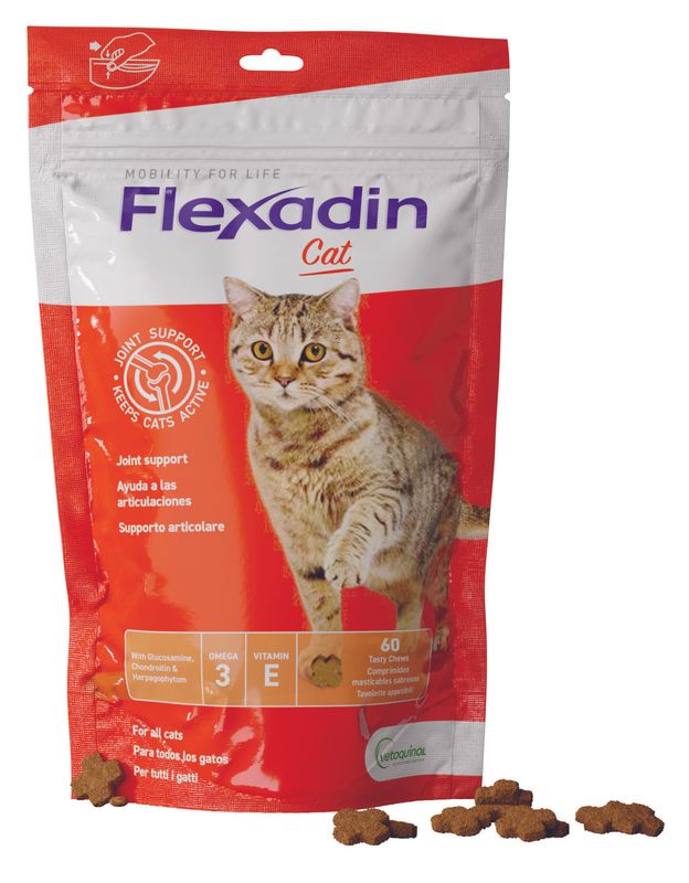 Flexadin Cat Mangime Complementare Articolazioni Gatti Adulti 60 Tavolette-1