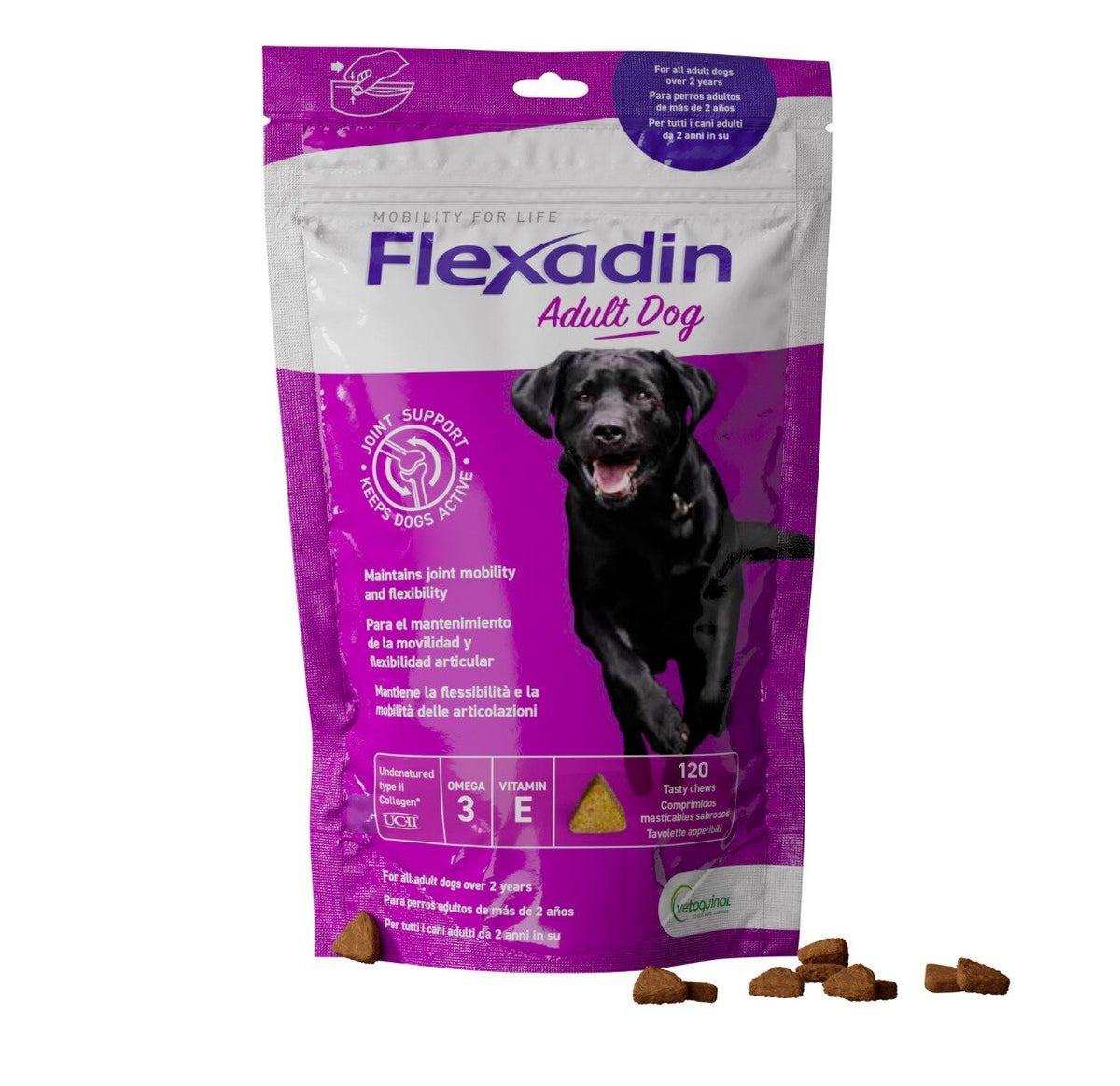 Flexadin Adult Mangime Complementare Articolazioni Cani Adulti 120 Tavolette-2