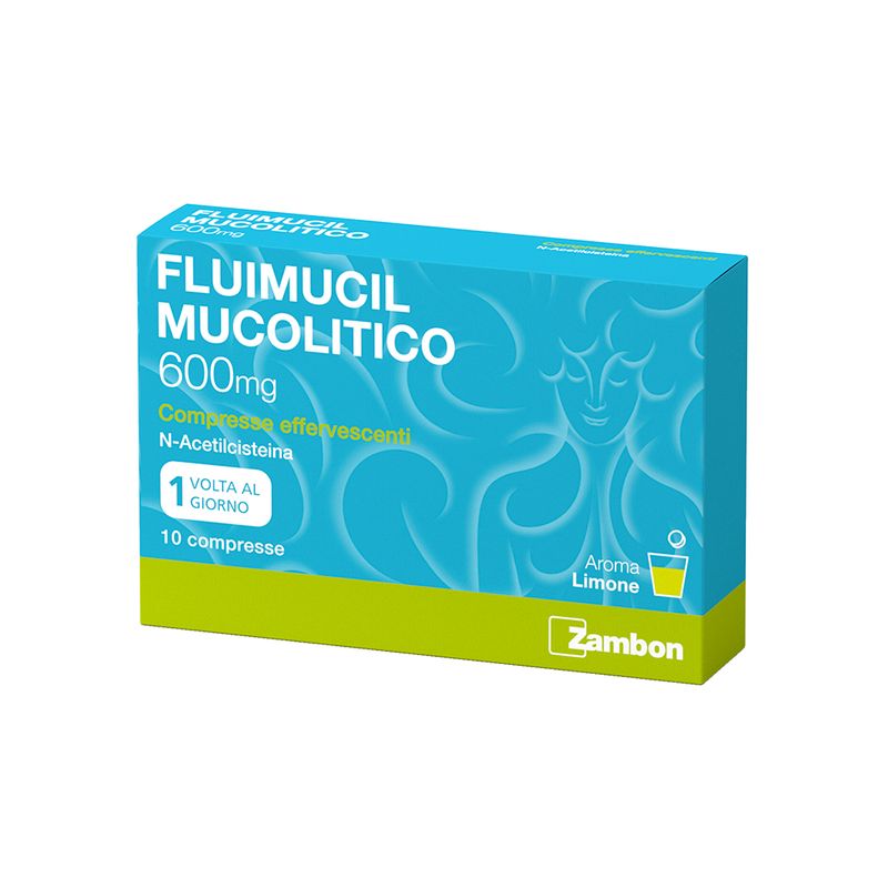 FLUIMUCIL MUCOLITICO 600 mg 10 compresse effervescenti gusto Limone-1