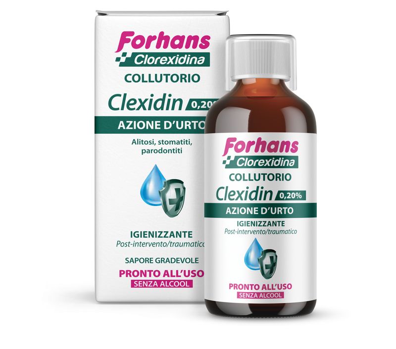 Forhans Clexidin Collutorio 0.20 Senza Alcool 200 ml-1
