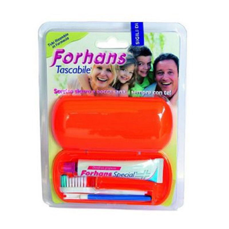 Forhans Travel Kit Tascabile Spazzolino + Dentifrigio Special 12,5ml colori assortiti-1