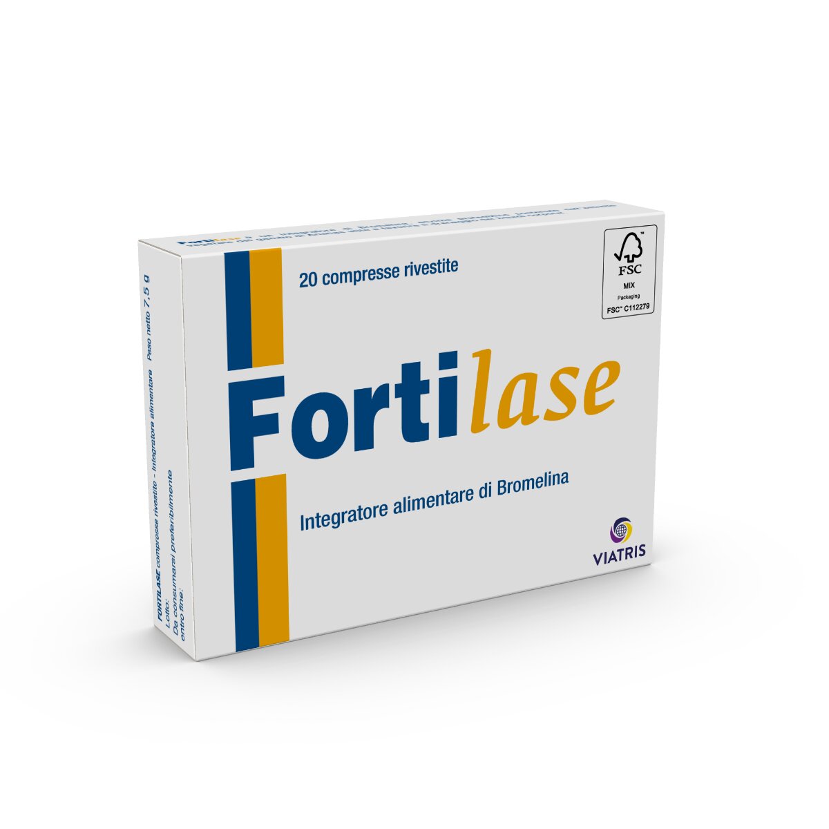 Fortilase integratore alimentare a base di Bromelina 20 compresse-2