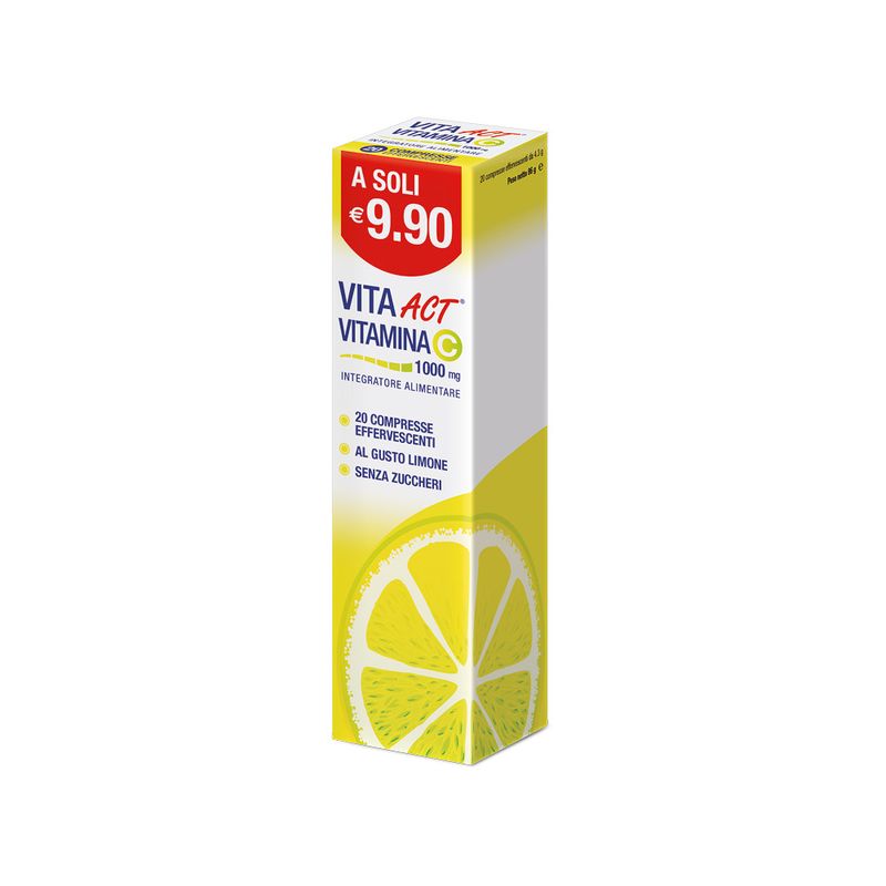 Act Vitamina C 1000mg  gusto limone 20 Compresse Effervescenti-1