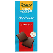 Giusto Senza Zucchero tavoletta al cioccolato fondente 85g-1