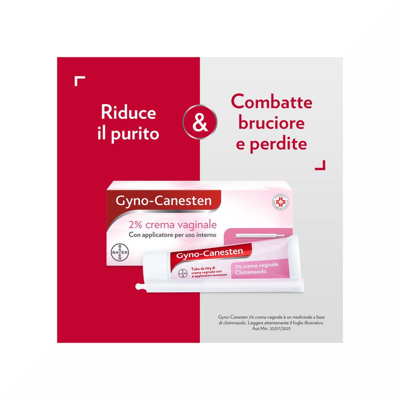 Gyno-Canesten Crema Intima Trattamento Sintomi Candida contro Prurito, Bruciore Intimo e Perdite 30g-3