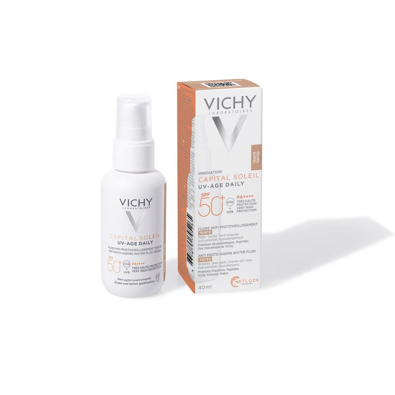 Vichy Capital Soleil Fluido Anti-Fotoinvecchiamento colorato 50+SPF 40 ml-1