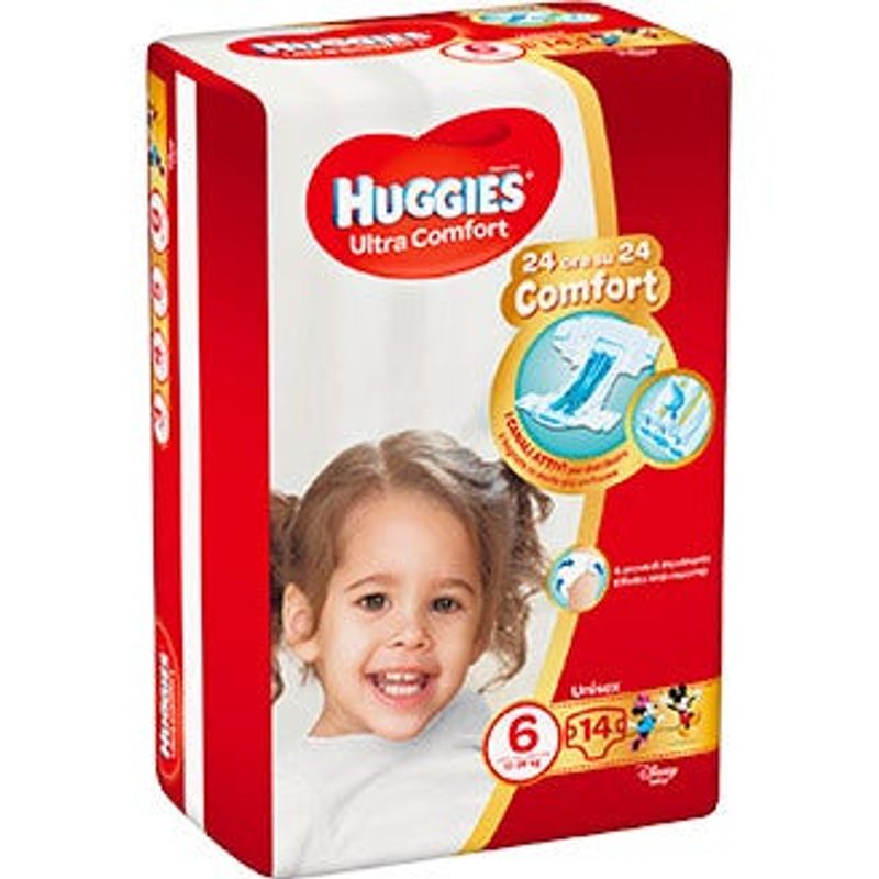 Huggies Ultra Comfort Pannolino Base Taglia 6 14 Pezzi 16-30kg-1