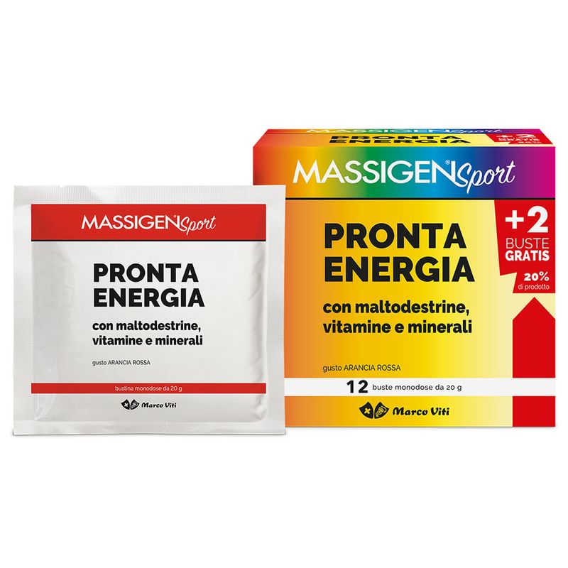 Marco Viti Massigen Sport Pronta Energia gusto arancia rossa  12 Buste-1