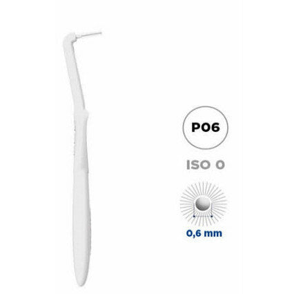 Curasept proxi prevention scovolino con testina angolata 0,6 mm bianco 5 pezzi-2