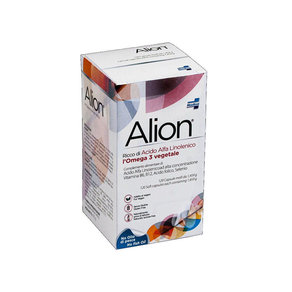 Medibase Alion Omega 3 Vegetale utile al metabolismo degli acidi grassi 120 capsule-2