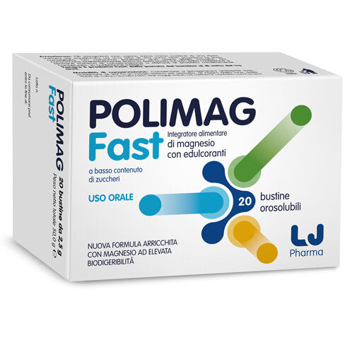 Polimag Fast integratore di magnesio 20 bustine orosolubili-3