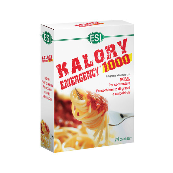 Esi Kalory Emergency 1000 per contrastare l'assorbimento di grassi e carboidrati 24 ovalette-2