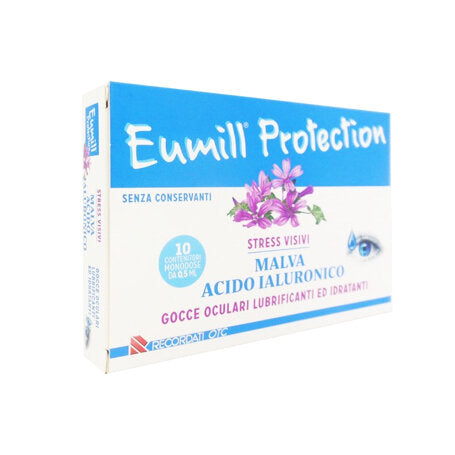 Eumill Protection collirio stress visivi con Malva e Acido Ialuronico 10x0,5ml-2