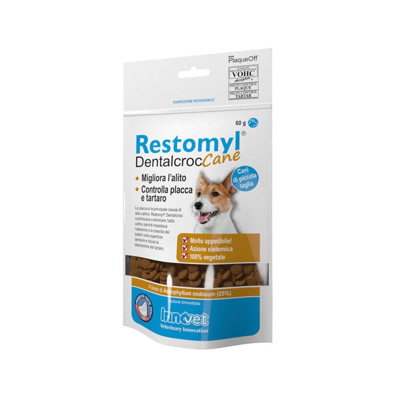 Innovet Restomyl Dentalcroc Cane alitosi placca e tartaro 60g-2