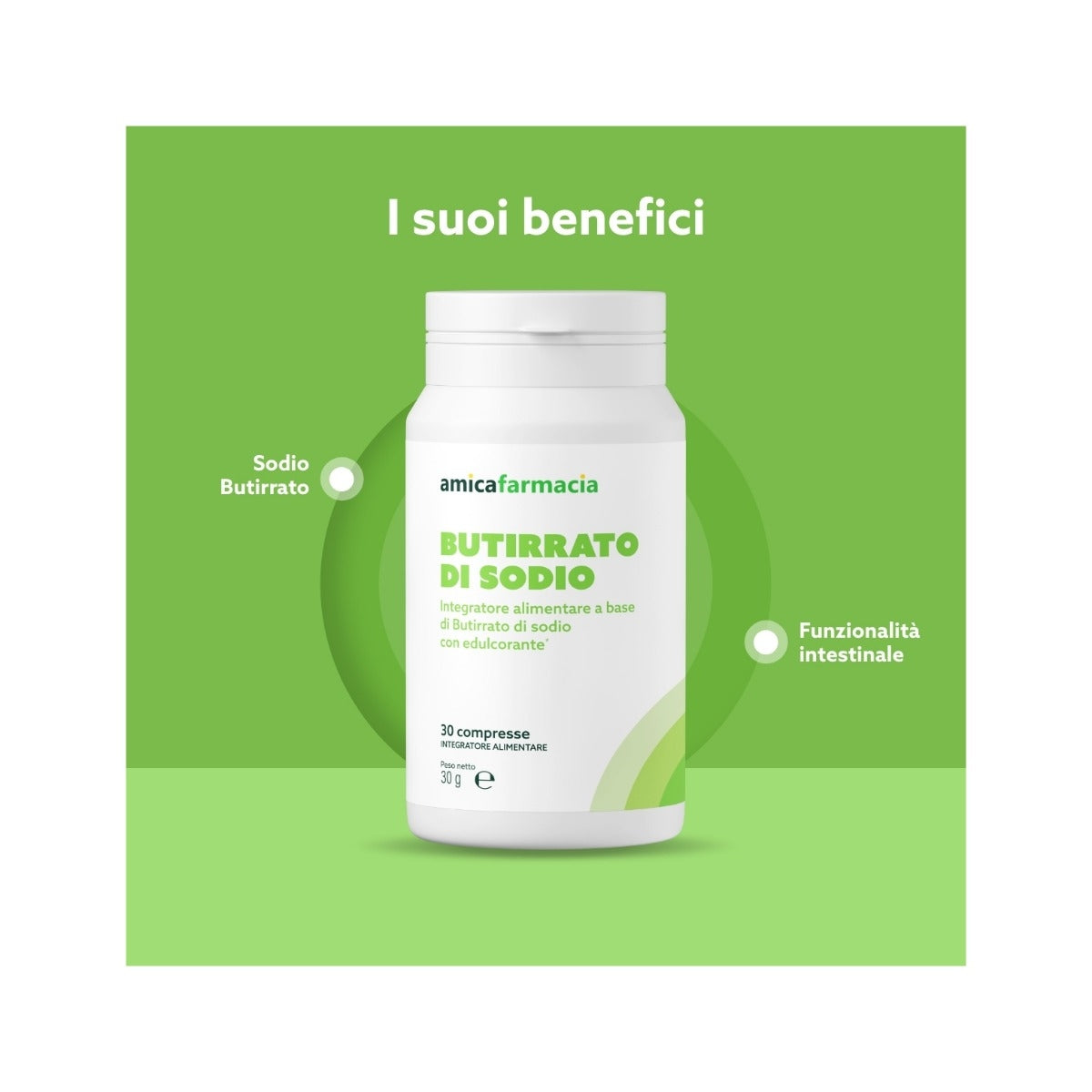 Amicafarmacia Butirrato di Sodio Integratore 30 Compresse-4