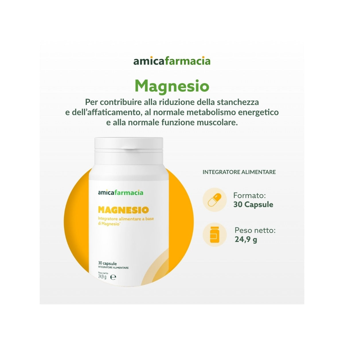 Amicafarmacia Magnesio Integratore 30 Capsule-5