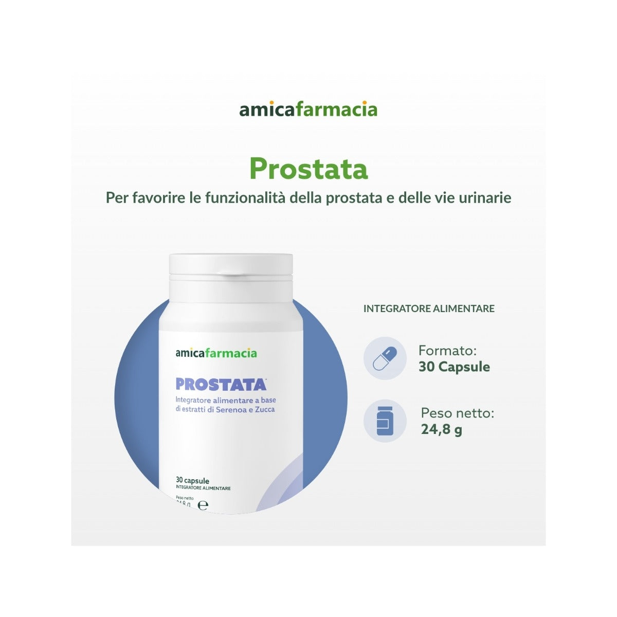 Amicafarmacia Prostata Integratore 30 Capsule-5