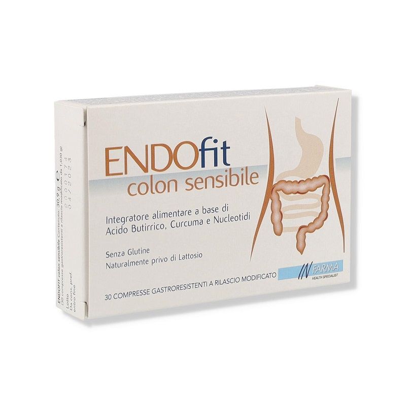 Infarma Endofit Colon Sensibile regola l'attività gastrointestinale 30 compresse-1