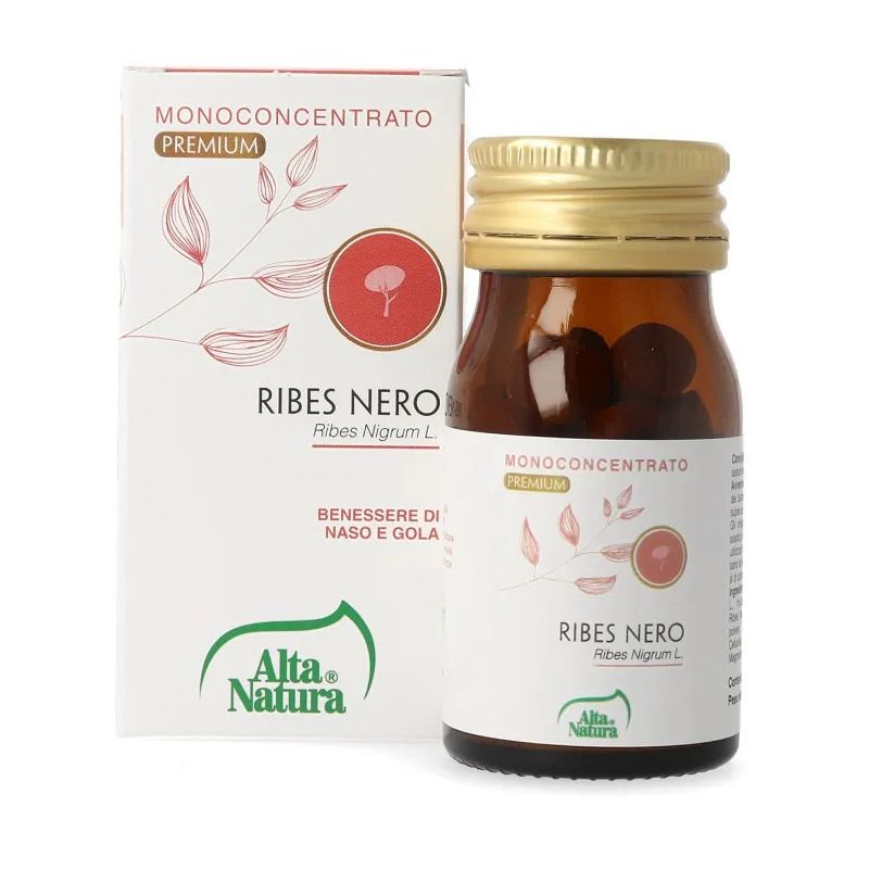 Alta Natura Monoconcentrato Premium Ribes Nero per il benessere della gola 60 compresse-1