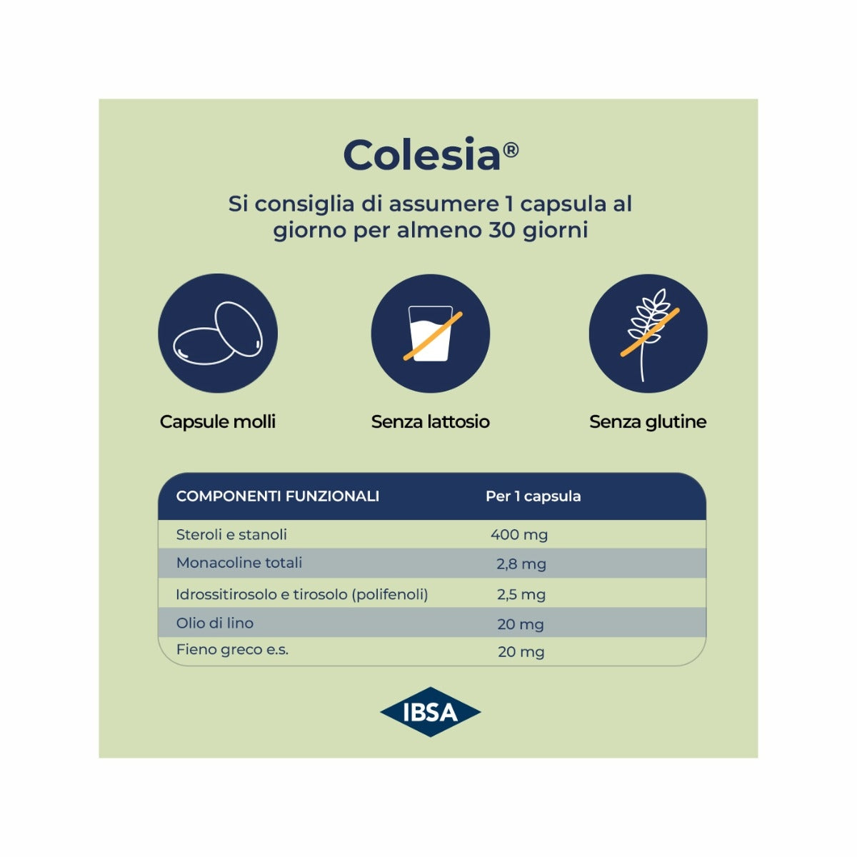 Colesia Per Il Metabolismo E Il Colesterolo 30 Capsule Molli-9