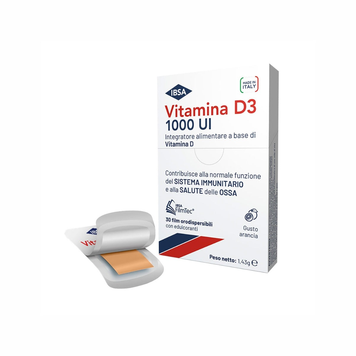 IBSA Vitamina D3 1000UI integratore alimentare 30 film orodispersibili-5