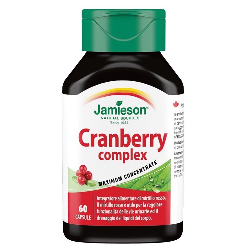 Jamieson Cranberry Complex per la funzionalità delle vie urinarie 60 capsule-1