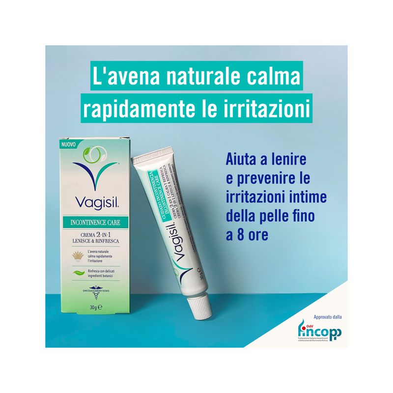 Vagisil Incontinence Care crema intima lenitiva e rinfrescante 30g-2