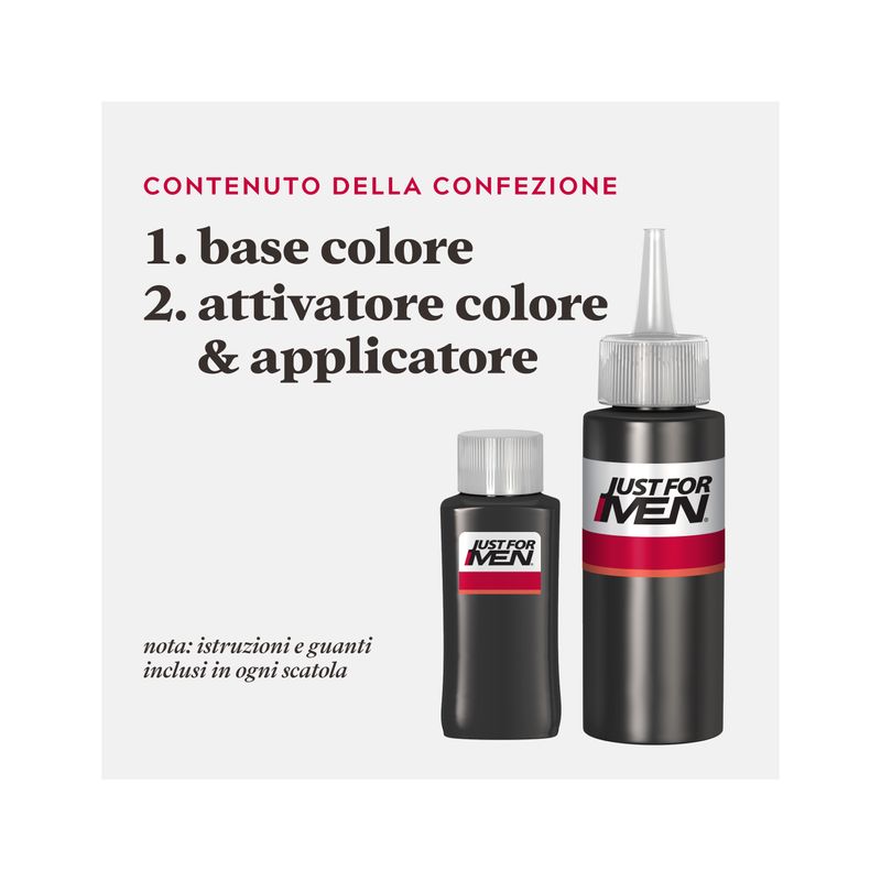Just For Men Tinta per Capelli Uomo Castano Medio 30ml-3