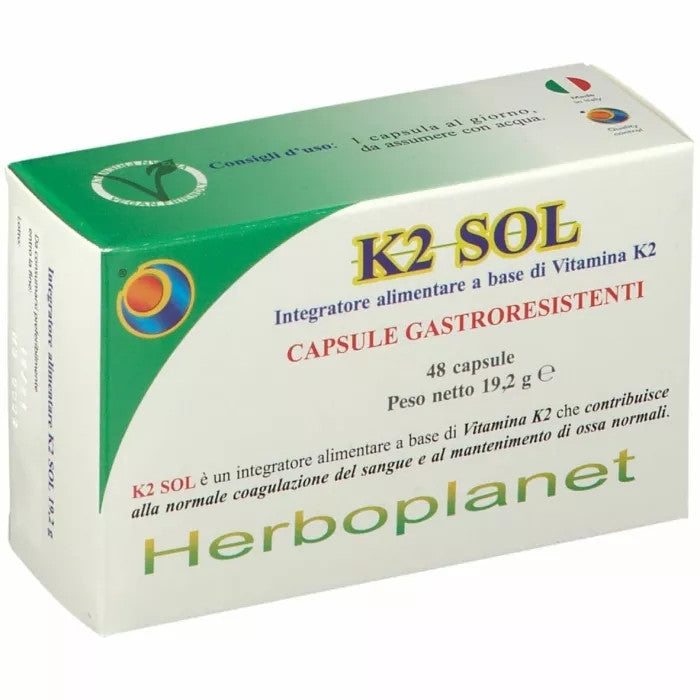 Herboplanet K2 Sol benessere delle ossa 48 capsule-2