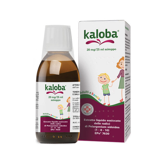 Kaloba Sciroppo 100ml tosse raffreddore e mal di gola-1