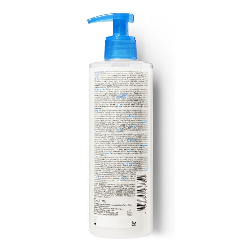 La Roche-Posay Lipikar Syndet AP+ Detergente Corpo 400 ml-7