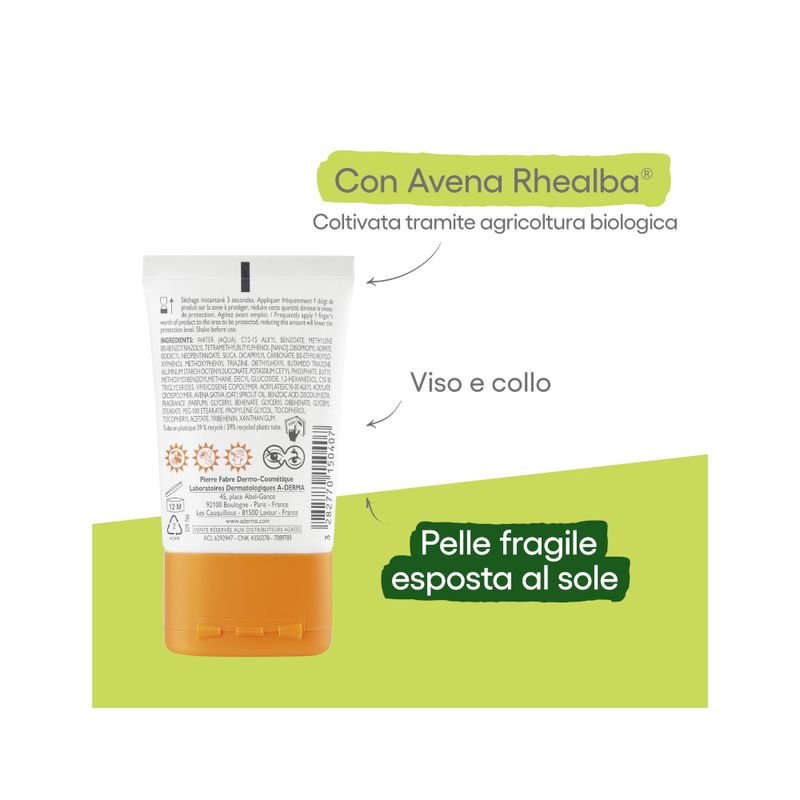 Aderma Protect Pocket Fluido Invisibile Solare Viso 30ml SPF50+-3